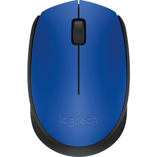 Мышь беспроводная Logitech M171, радио, оптическая, USB, 1000dpi, синий и черный [910-004640]