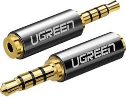 Изображение товара Адаптер аудио UGREEN 20502, Jack 3.5 (f) - Jack 2.5 (m), 0.05м, GOLD, ф/фильтр, серый Изображение товара Адаптер аудио UGREEN 20502, Jack 3.5 (f) - Jack 2.5 (m), 0.05м, GOLD, ф/фильтр, серый