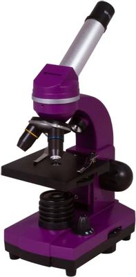 Микроскоп BRESSER Junior Biolux SEL, световой/оптический/биологический, 40–1600x, на 3 объектива, фиолетовый [74321]