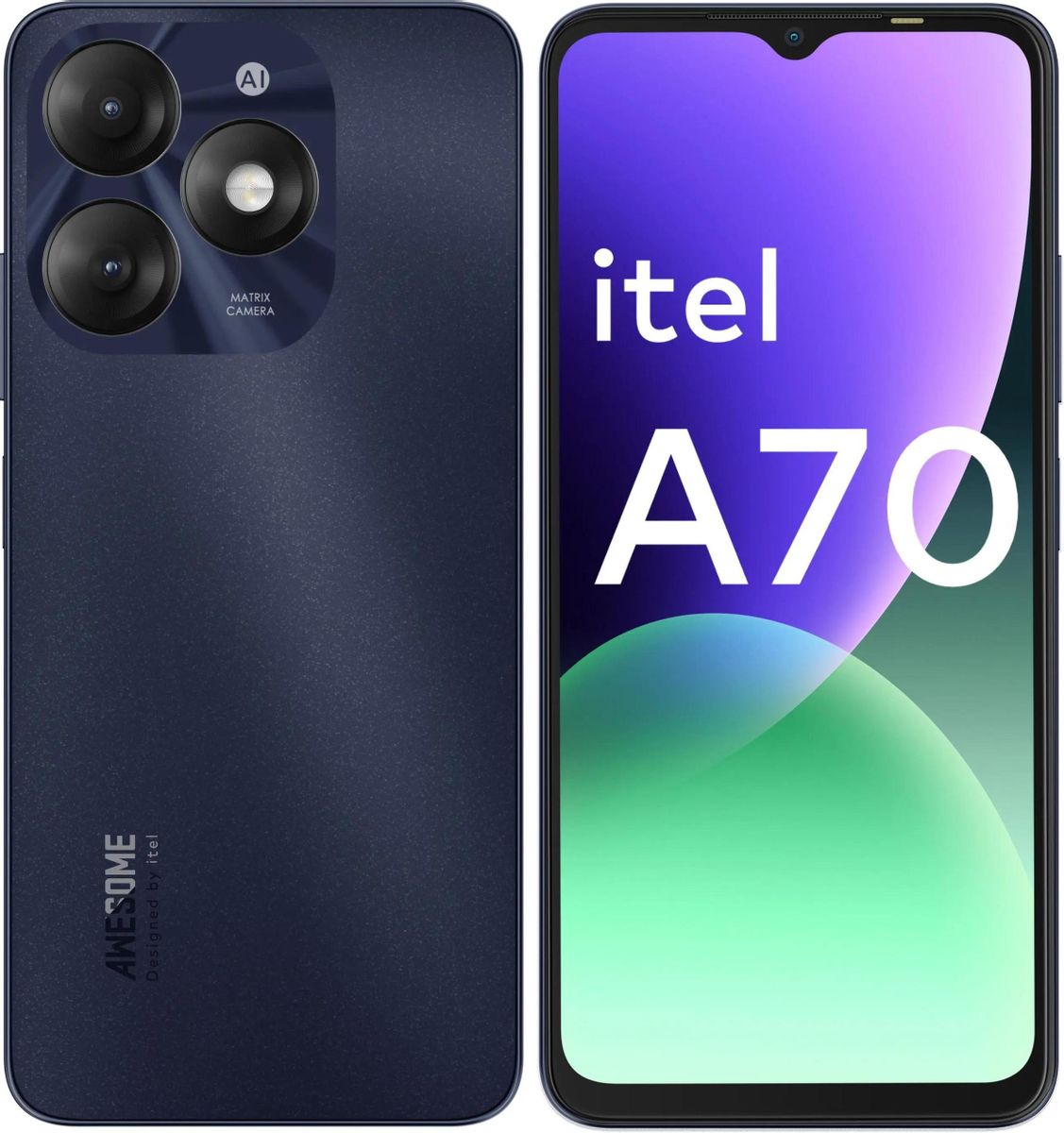 Смартфон ITEL A70 4/256GB Черный