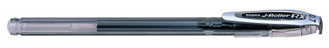 Ручка гелев. Zebra J-Roller RX (17771) корп.черн d=0.7мм чернила черн. сменный стержень линия 0.5мм