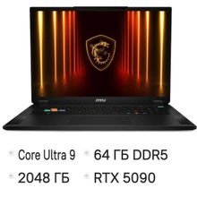 Изображение товара Ноутбук MSI Stealth 18 HX AI 24-ядер 64ГБ DDR5 RTX 5090 18" UHD+