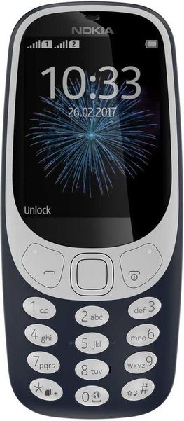 Сотовый телефон Nokia 3310 dual sim 2017,  синий