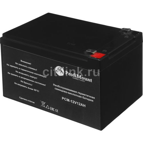 Аккумуляторная батарея PROFICABLE PCM-12V12AH для ИБП, 12В, 12Ач