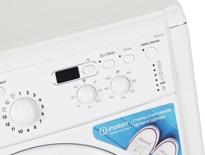 Стиральная машина суперузкая Indesit EcoTime IWUD 4105, с фронтальной ...