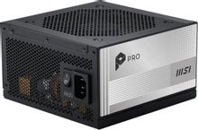 Изображение товара Блок питания MSI Pro A850PL 850Вт 80 PLUS PLATINUM с активным PFC