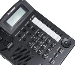 Проводной телефон Panasonic KX-TS2388RUB, черный
