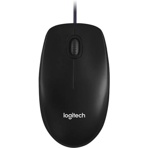 Мышь проводная Logitech M100, оптическая, USB, 1000dpi, черный [910-006652]