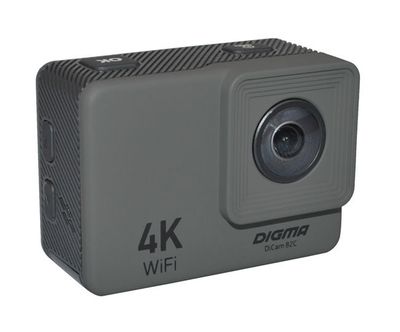 Аксессуары для экшн-камера Digma DiCam 82C 4K, WiFi, серый [dc82c ...