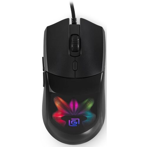 Мышь проводная Oklick 714GM, игровая, оптическая, USB, 7200dpi, черный [1620717]