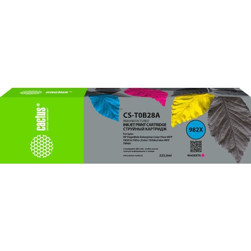 Картридж Cactus CS-T0B28A, 982X, пурпурный пигментный / CS-T0B28A
