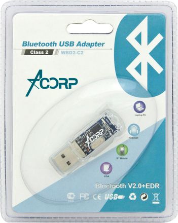 Контроллер USB Acorp WBD2-C2 Bluetooth 2.0+EDR class 2 20м
