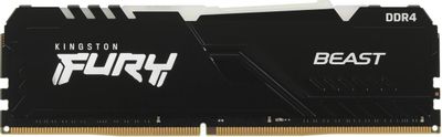 Оперативная память Kingston Fury Beast KF426C16BB1A/16 DDR4 -  1x 16ГБ 2666МГц, DIMM,  Ret