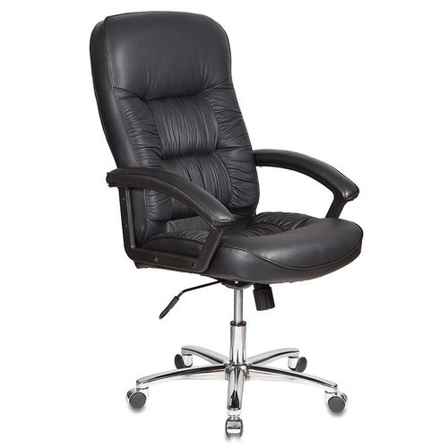 Кресло руководителя Бюрократ T-9908AXSN-AB, кожа, до 120кг, черный