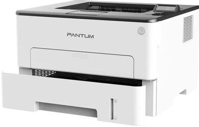 Принтер лазерный Pantum P3300DW черно-белая печать, A4, цвет белый ...
