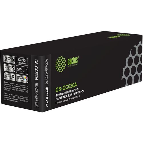 Картридж Cactus CS-CC530A, CC530A, черный / CS-CC530A