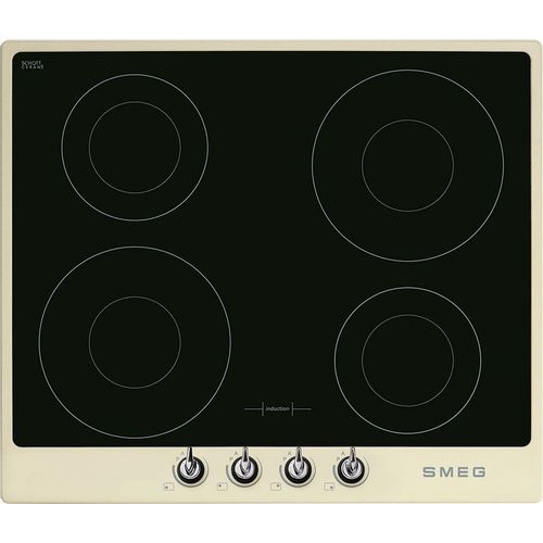 Индукционная варочная поверхность SMEG Victoria SI964PM, конфорок: 4 шт., стеклокерамика, независимая, бежевый