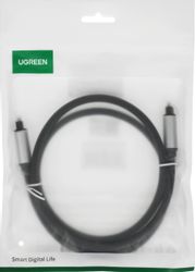 Кабель UGREEN AV108, Toslink (m) (прямой) - Toslink (m) (прямой), черный