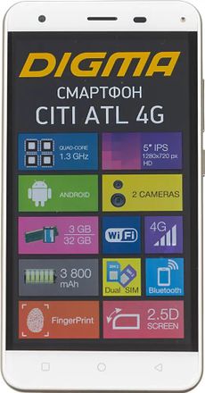 Смартфон Digma ATL 4G CITI,  белый