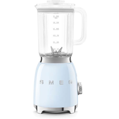 Блендер SMEG BLF03PBEU, стационарный, голубой/серебристый