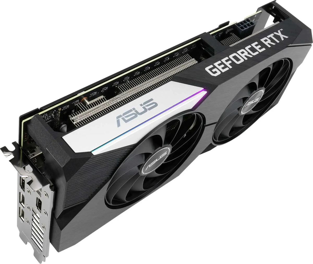 Видеокарта ASUS NVIDIA GeForce RTX 3060Ti DUAL-RTX3060TI-O8G-V2 8ГБ GDDR6,  OC, LHR, Ret – купить в Ситилинк | 1555368