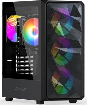 Компьютер TECLAST G01 Intel Core i5 14600KF,  DDR5 32ГБ, 1ТБ SSD, NVIDIA GeForce RTX 4060 - 8 ГБ,  Windows 11 Pro,  черный [g01 14600kf32g1t4060kru]