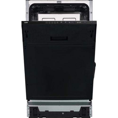 Встраиваемая посудомоечная машина Beko RIDS3596LT, узкая, ширина 44.8см, полновстраиваемая, загрузка 9 комплектов, нержавеющая сталь