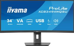 Изображение товара 34" Монитор Iiyama ProLite XCB3497WQSNPH-B1, 3440x1440, VA, 120Гц, 2хHDMI, 1хDP, изогнутый, черный Изображение товара 34" Монитор Iiyama ProLite XCB3497WQSNPH-B1, 3440x1440, VA, 120Гц, 2хHDMI, 1хDP, изогнутый, черный