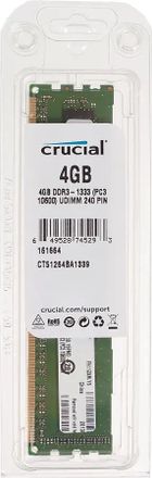 Оперативная память Crucial CT51264BA1339 DDR3 -  1x 4ГБ 1333МГц, DIMM,  Ret