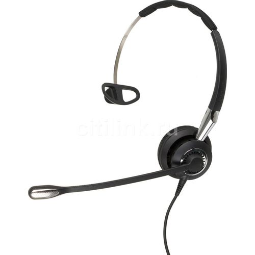 Гарнитура Jabra BIZ 2400 II Mono QD, для телефона, накладные, проводные, моно, черный [2486-820-209]