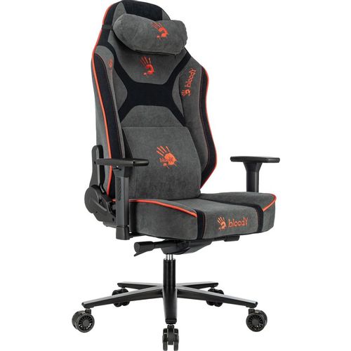 Кресло игровое A4TECH Bloody GC-680, искусственная замша, до 150кг, механизм со смещенной осью, регулируемые 3D…