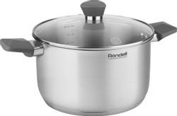 Кастрюля 8л Rondell Strike RDS-1663, нержавеющая сталь