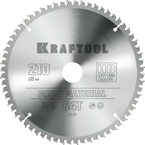 Пильный диск Kraftool 36953-210-30, 210мм, 30мм, по алюминию