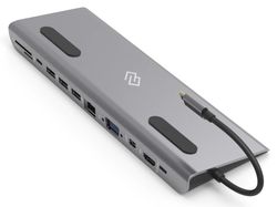 Стыковочная станция Digma DS-990UC_G, USB Type-CхUSB 3.0, серый