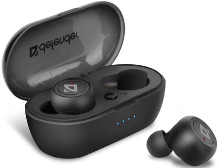 Наушники Defender Twins 638, Bluetooth, внутриканальные, черный [63638]