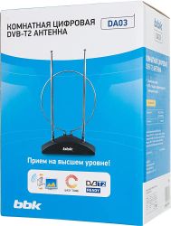 Телевизионная антенна BBK DA03,  комнатная
