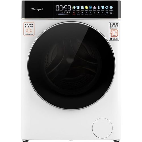 Стиральная машина WEISSGAUFF WM 58411 Premium, с фронтальной загрузкой, 11кг, 1400об/мин, с паром, инверторная
