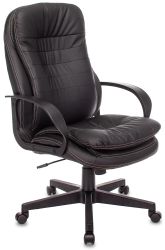 Кресло руководителя Бюрократ T-9950PL, экокожа, до 120кг, черный