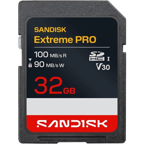 Карта памяти UHS-I Sandisk Extreme Pro 100 МБ/с, 1 шт., без адаптера [sdsdxxo-032g-gscin]