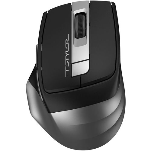 Мышь беспроводная A4TECH Fstyler FG35S, радио, оптическая, USB, 2000dpi, серый и черный [fg35s usb grey]