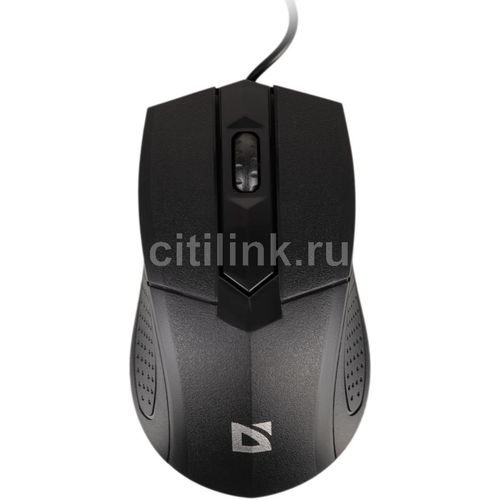 Мышь проводная Defender Optimum MB-270, оптическая, USB, 1000dpi, черный [52270]