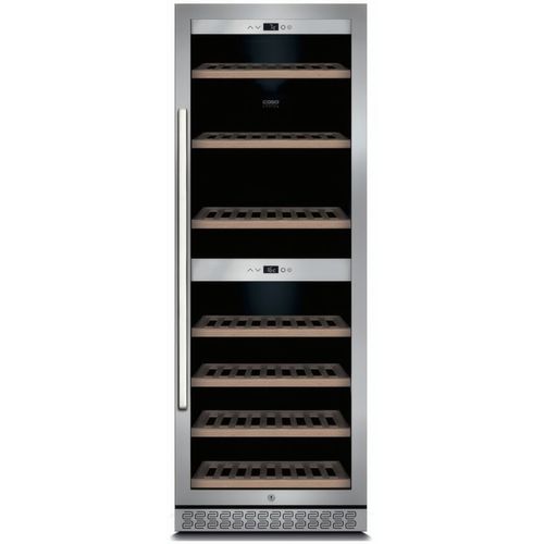 Винный шкаф однокамерный CASO WineChef Pro 126 вместимость: 126 бутылок, нержавеющая сталь