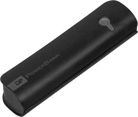 Внешний аккумулятор (Power Bank) GP Portable PowerBank RC02ABE,  2600мAч,  черный [gp rc02abe-2crb1]