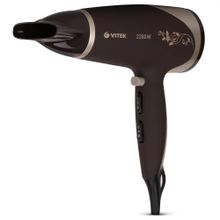 Фен Vitek VT-2327, 2200Вт, шоколадный – купить в Ситилинк | 2035232