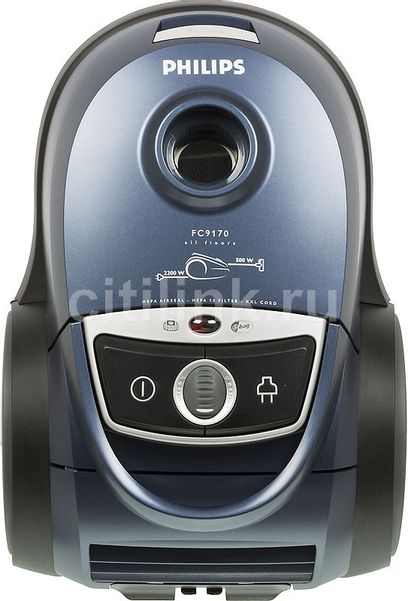 Пылесос Philips Performer FC9170/01, 2200Вт, синий/черный