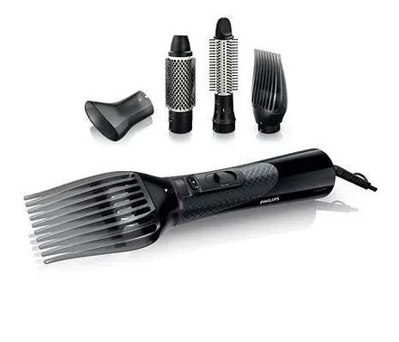 Фен-щетка Philips HP8655, 1000Вт, черный