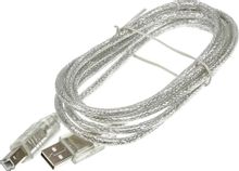 Изображение товара Кабель USB2.0 NingBo USB A(m) -  USB B(m),  1.8м,  блистер,  прозрачный