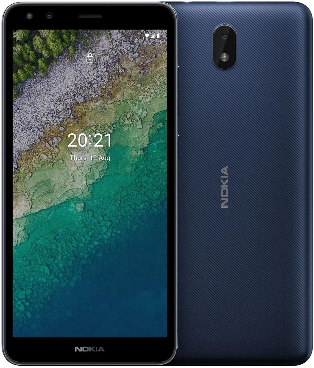 Смартфон Nokia C01 Plus DS 16Gb, синий – купить в Ситилинк | 1549904