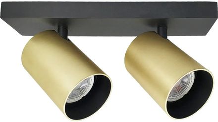 Спот HIPER H237-2, 100Вт, патрон GU10 х 2шт, накладной, на потолок, никель/черный
