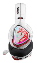 Гарнитура игровая A4TECH Bloody MR720,  Bluetooth/радио, белый  / красный
